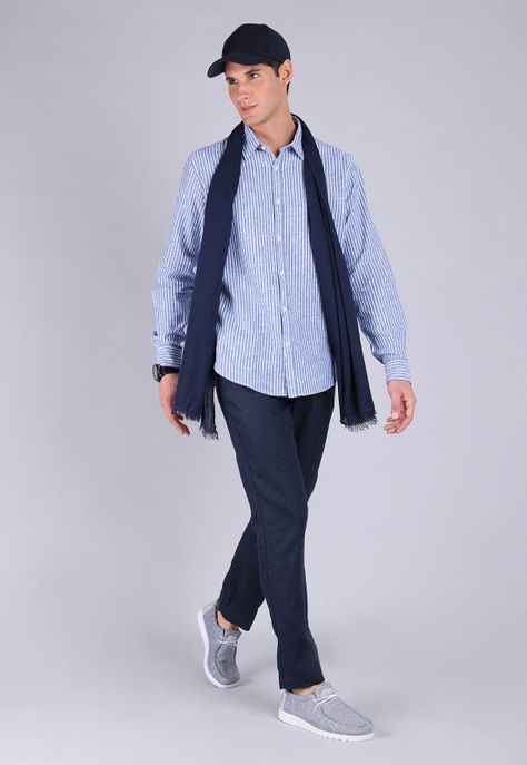 Camisa Lino Manga Larga Arrow CM3059SDE-3