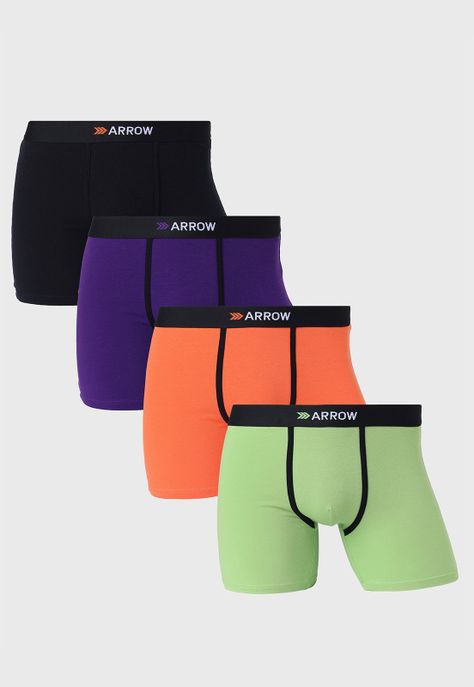 Boxer 4 Unidades Liso Arrow-0