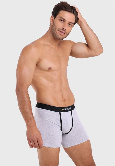 Boxer 3 Unidades Liso Arrow BO32321GR-1