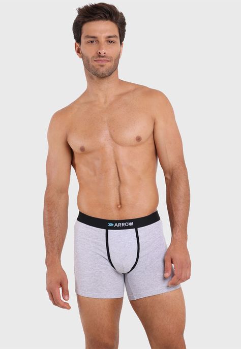 Boxer 3 Unidades Liso Arrow BO32321GR-2