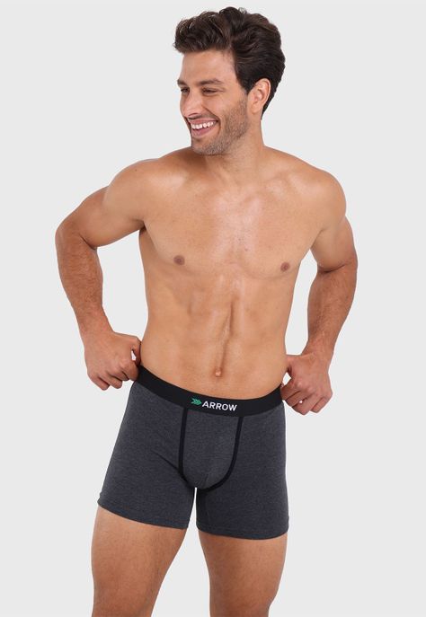 Boxer 3 Unidades Liso Arrow BO32321GR-3