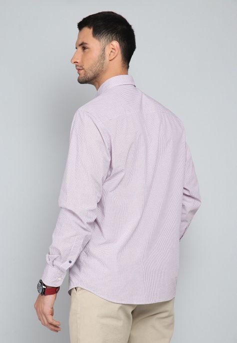 Camisa Cuadros Manga Larga Arrow CM31005NB-1
