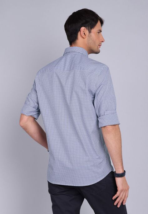 Camisa Cuadros Manga Larga Arrow CM3003SAZ-1