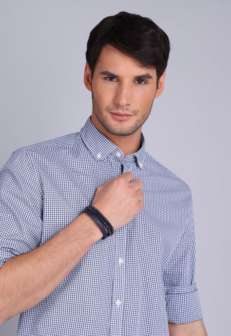 Camisa Cuadros Manga Larga Arrow CM3003SAZ-2
