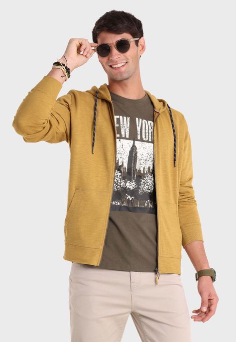 Polerón Full Zipper Con Capucha Arrow PL2690MT-4