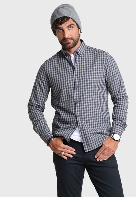 Camisa ML Escocesa Arrow-2