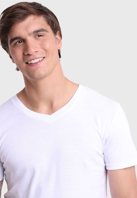 Camiseta Bipack Cuello V Arrow CT23203BL-3