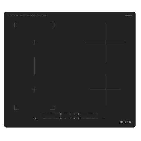Encimera Inducción Gröner Matte Black 4Q-0