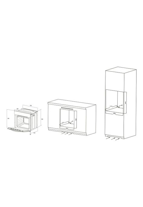 Horno Eléctrico Empotrable Gröner Inox Touch 10F 59L-3
