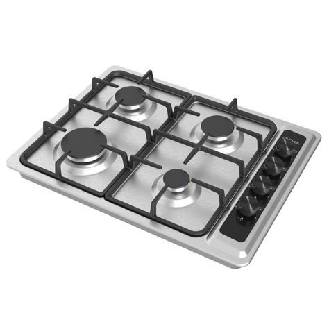 Encimera a Gas Gröner Inox 4QL-1