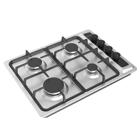 Encimera a Gas Gröner Inox 4QL-3
