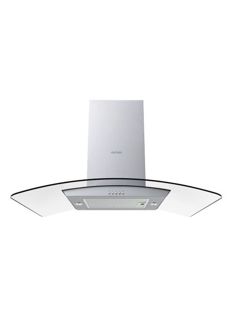 Campana Isla Gröner Inox 90 cm-0