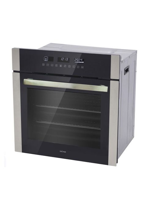 Horno Eléctrico Empotrable Gröner Inox Touch Triple Vidrio 10F 59L-1