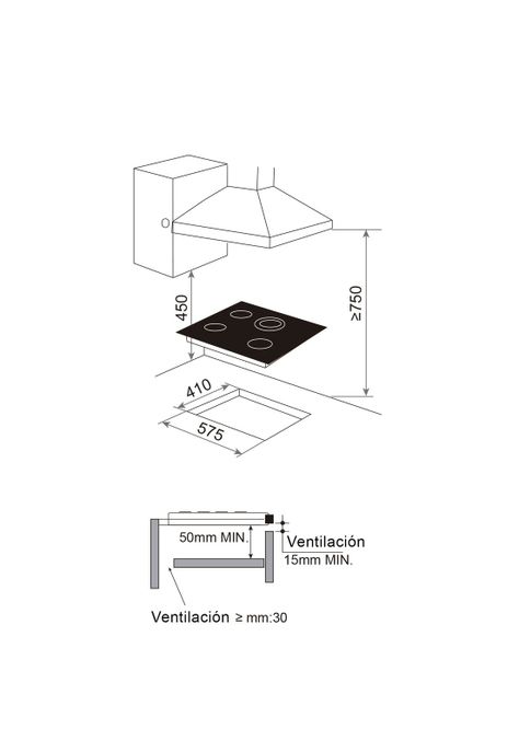 Encimera Vitrocerámica Gröner Touch Dual 4Q-4