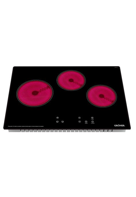 Encimera Vitrocerámica Gröner Touch Black 3Q-2