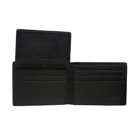 Billetera de Cuero Natgeo Space Mini Con Solapa Negro-2
