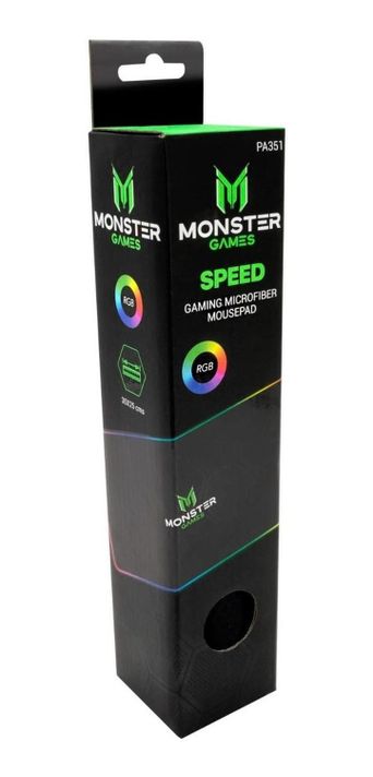 Mouse Pad Monster Gamer Pa351 Speed (35x25cm) Iluminado 3 Co-3