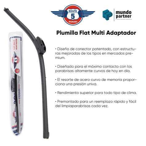 Plumilla Delantera 19 Pulgadas 27,5 Cm Multi Adaptadores -2