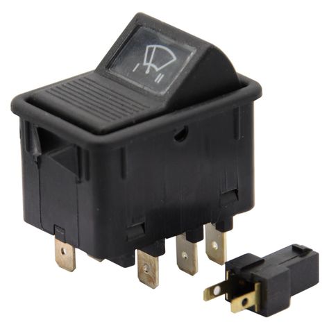 INTERRUPTOR TECLA LIMPIAPARABRISAS INTERNA 6 TERMINALES (MB 3505457214 ESQ. A)-0