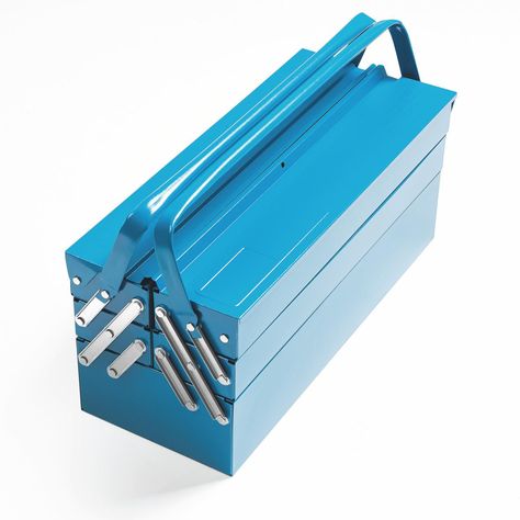 Caja Para Herramientas Tramontina 5 Cajones Azul-0