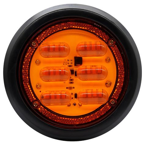 Farol 4 Pulgadas Ambar Sm Bivoltaje Dia-0