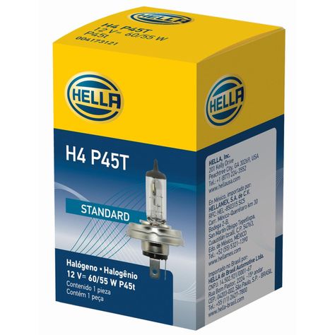 Ampolleta Halógena  H4 12V 60/55W P45T T4.625  -1