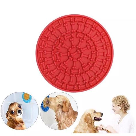Lick Mat Comedero Lento Perro Plato Anti Ansiedad-1