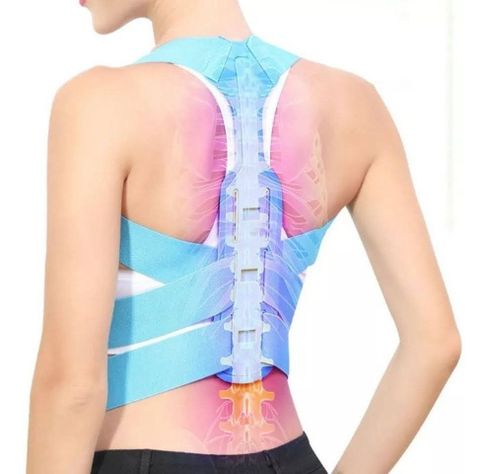 Faja Corrector Postura Soporte Espalda Lumbar Clavicula-0