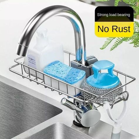 Rejilla Escurridor Esponja Soporte Grifo Organizador Rack-2