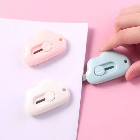 Pack X2 Mini Corta Carton Cuchillo Cartonero Portatil Kawaii-2