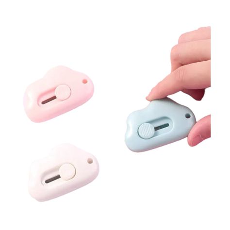 Pack X2 Mini Corta Carton Cuchillo Cartonero Portatil Kawaii-3