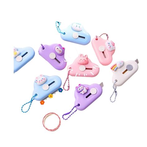 Pack X2 Mini Corta Carton Cuchillo Cartonero Portatil Kawaii-4