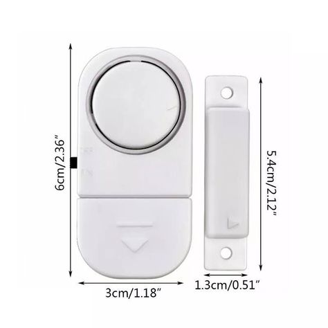 Pack x4 Alarma Sensor Magnetico Para Puertas y Ventanas-1