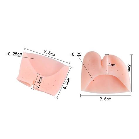 Protector de Dedos Completos Pie Silicona Par Plantilla-1