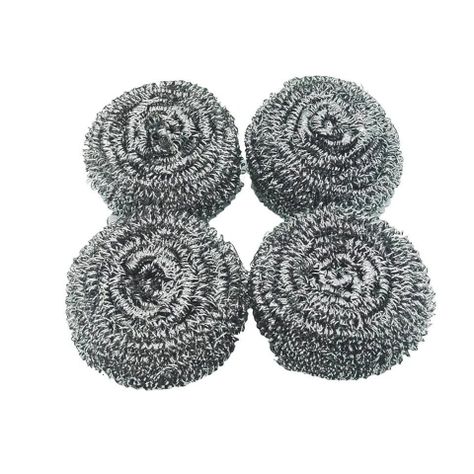 Pack x4 Esponja Metalica Virutilla Para Cocina Ollas-0