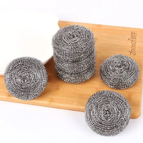Pack x4 Esponja Metalica Virutilla Para Cocina Ollas-5