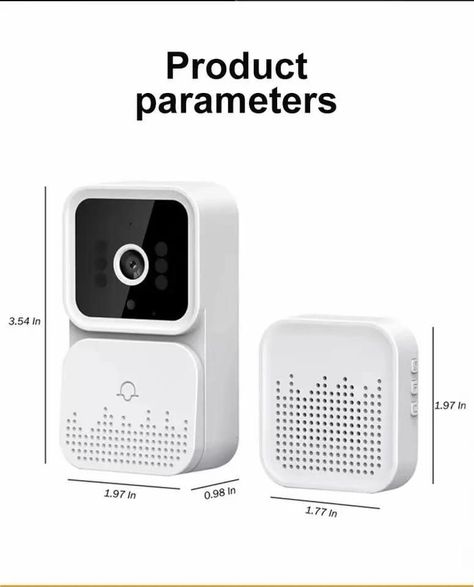 Mini Timbre Inalambrico Wifi Full HD Smart Seguridad-1