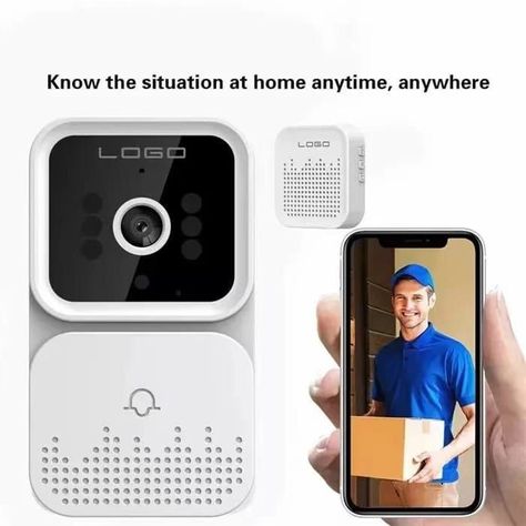 Mini Timbre Inalambrico Wifi Full HD Smart Seguridad-3