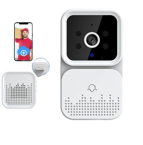 Mini Timbre Inalambrico Wifi Full HD Smart Seguridad-4
