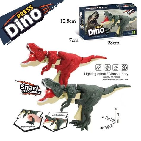 Juguetes De Dinosaurios Zazaza, Trigger T Rex Con Sonido-4