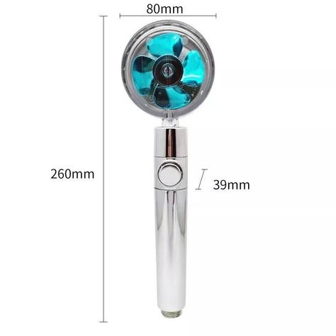 Cabezal Ducha Turbo Aumenta Presion Silver-1