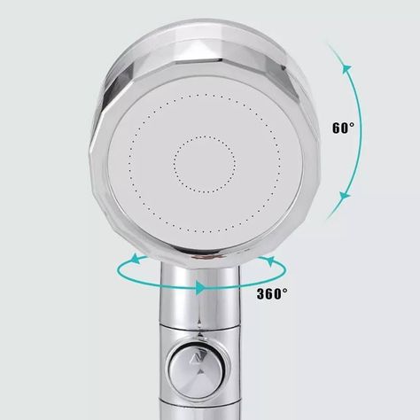 Cabezal Ducha Turbo Aumenta Presion Silver-2