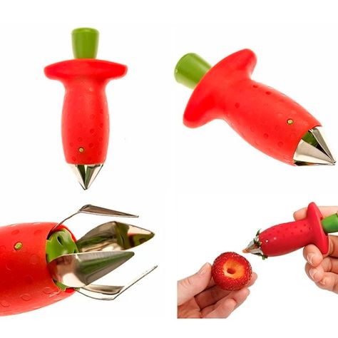 Removedor De Tallo Frutilla Tomate Stem Gem Descarozador-3