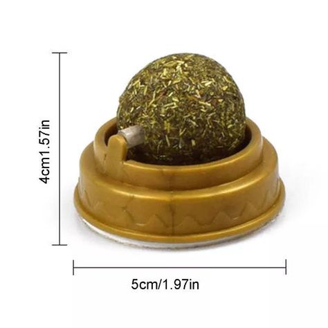 Hierba Gatera Tipo Bolita Prensada Snack Para Pared-1