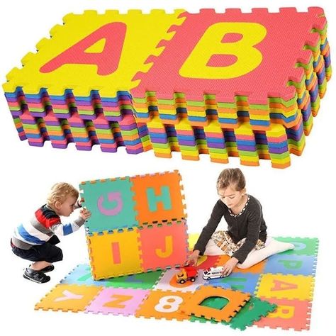 Alfombra Goma Eva Bebes Piso Alfombra 10 Pcs-3