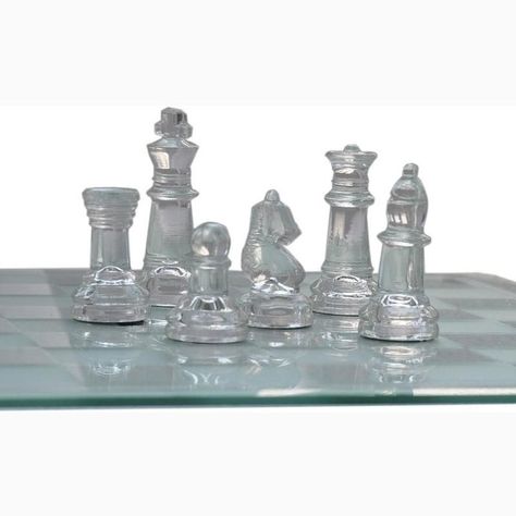 Ajedrez De Vidrio 25 X 25 Cms Juego Mesa Glass Chess-0