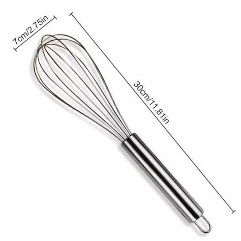 Batidor Mezclador Manual Acero Inoxidable Cocina Reposteria-1