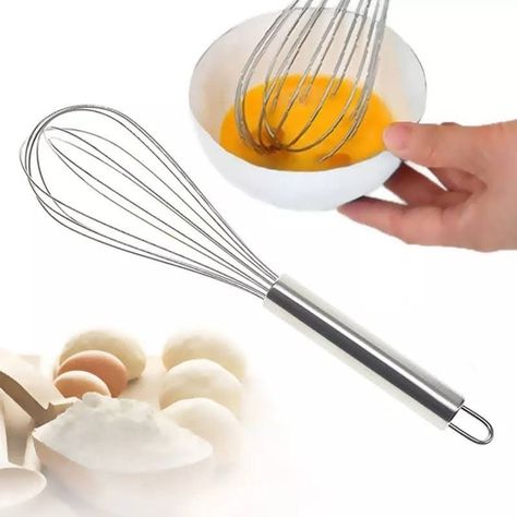 Batidor Mezclador Manual Acero Inoxidable Cocina Reposteria-2
