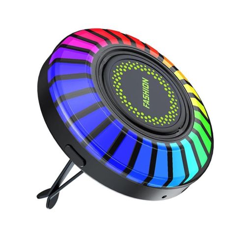 Lampara RGB Aromatica Auto Ambientador Bluetooth Musical-0