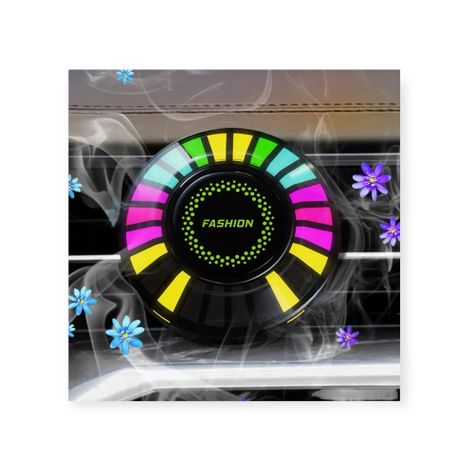 Lampara RGB Aromatica Auto Ambientador Bluetooth Musical-2